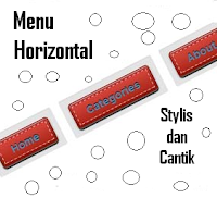 menu horizontal stylis