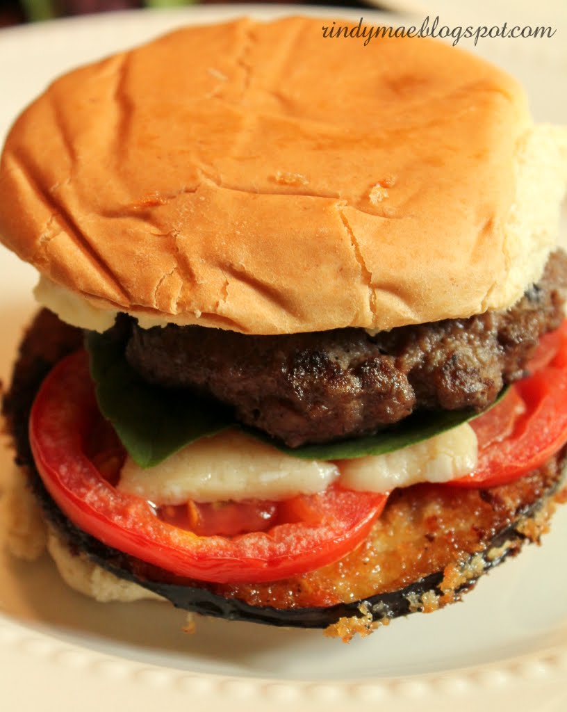 Rindy Mae Eggplant Parmesan Burgers