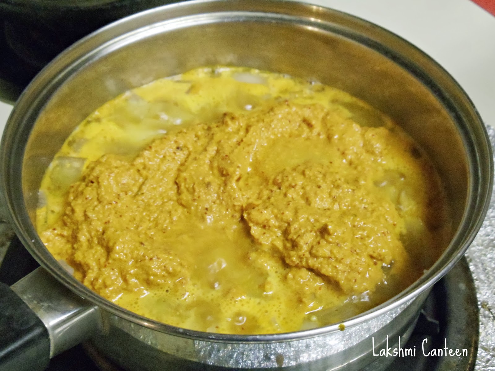 Lakshmi Canteen Potato Onion Curry (Coconut Based)