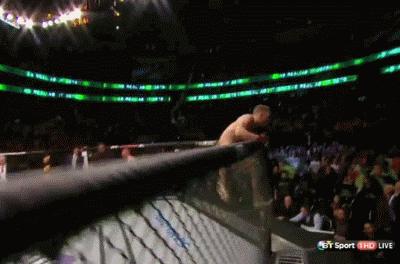 Conor McGregor Confronts Jose Aldo UFC Fight Night 59 Boston