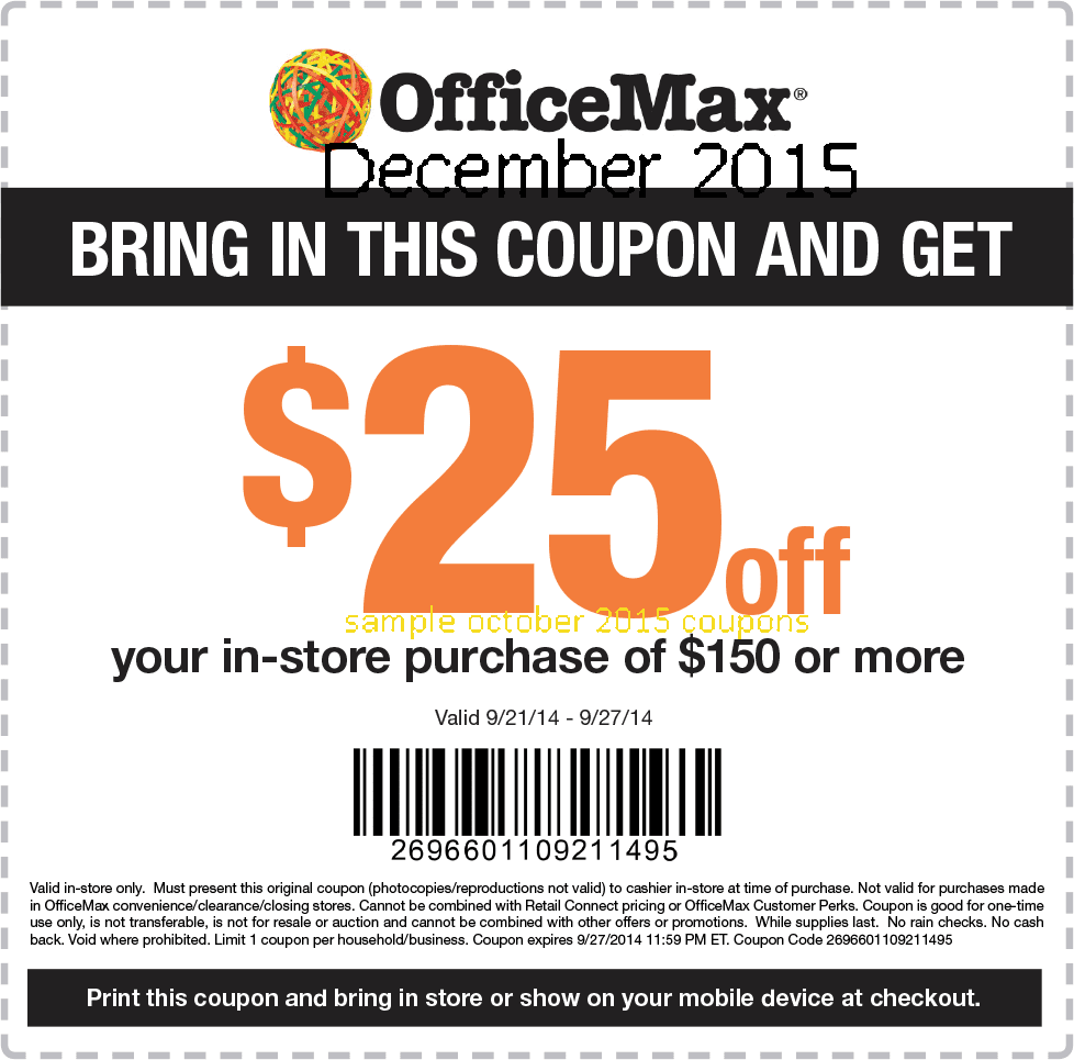 Free Printable Coupons Office Max Coupons