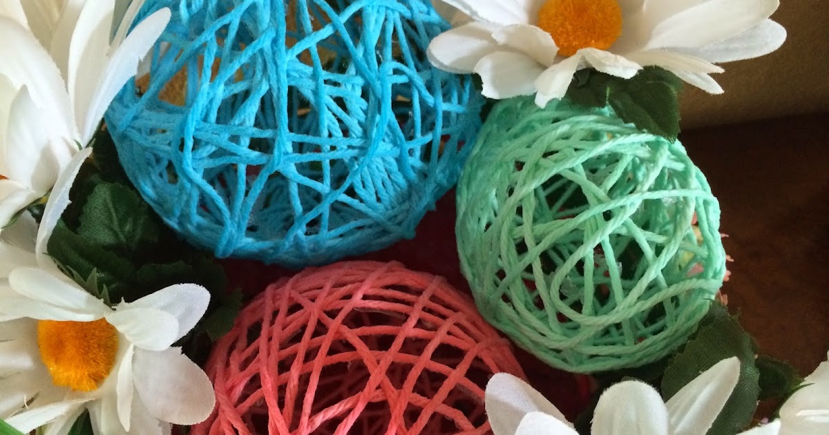 Two Much Fun Yarn Easter Eggs