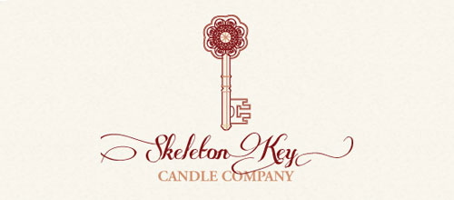 Skeleton Key Candle Co. Skeleton Key Candle Co. logo creative design