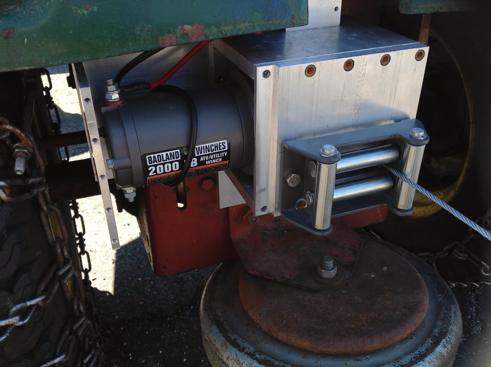 Robert's Projects Installing a Harbor Freight Winch on my John Deere 316