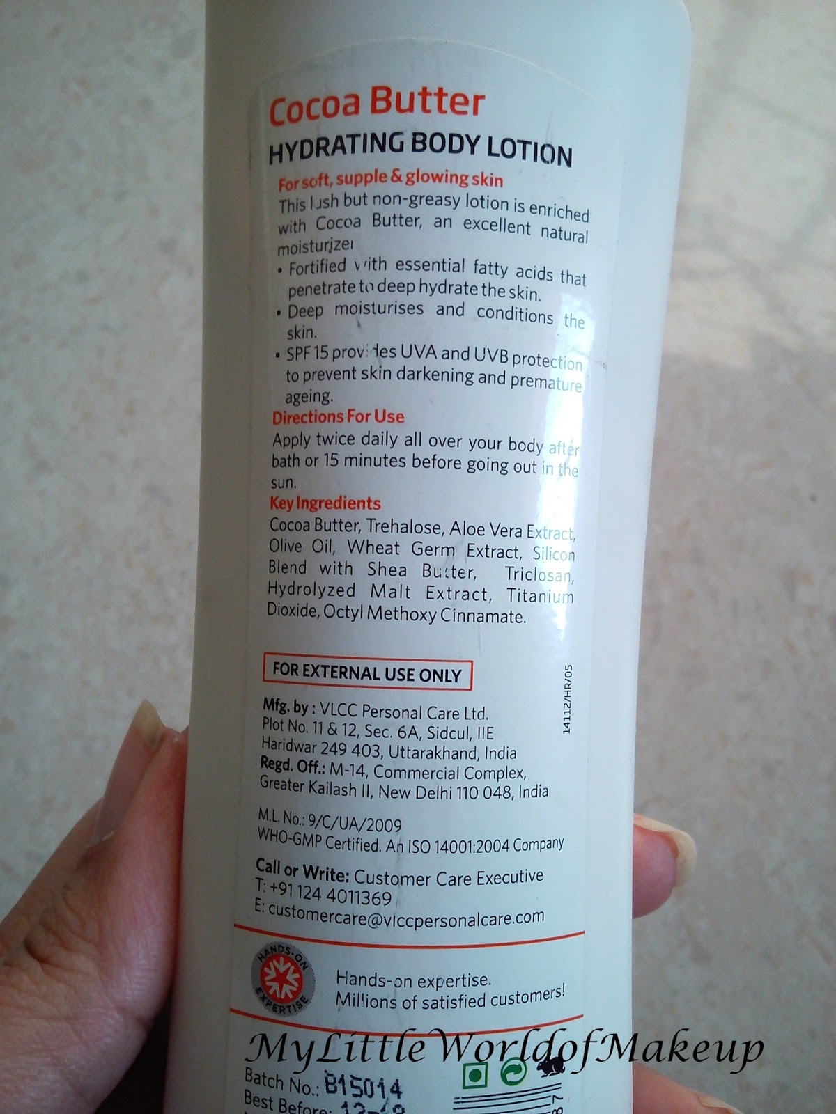 VLCC Cocoa Butter Hydrating Body Lotion Review