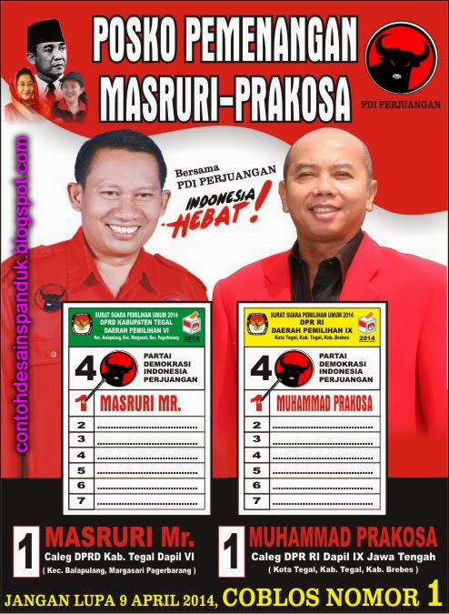 Rontek Banner Caleg Calon Legislatif Baliho Sosialisasi Posko Caleg