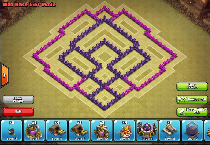 Desain Layout Th7 | menaikkan league level coc hanya dengan desain layout Desain Layout Th7 | menaikkan league level coc hanya dengan desain layout