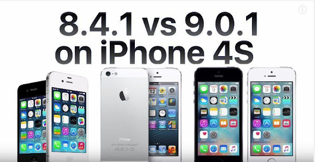 confronto ios 8 e ios 9 iphone 4s