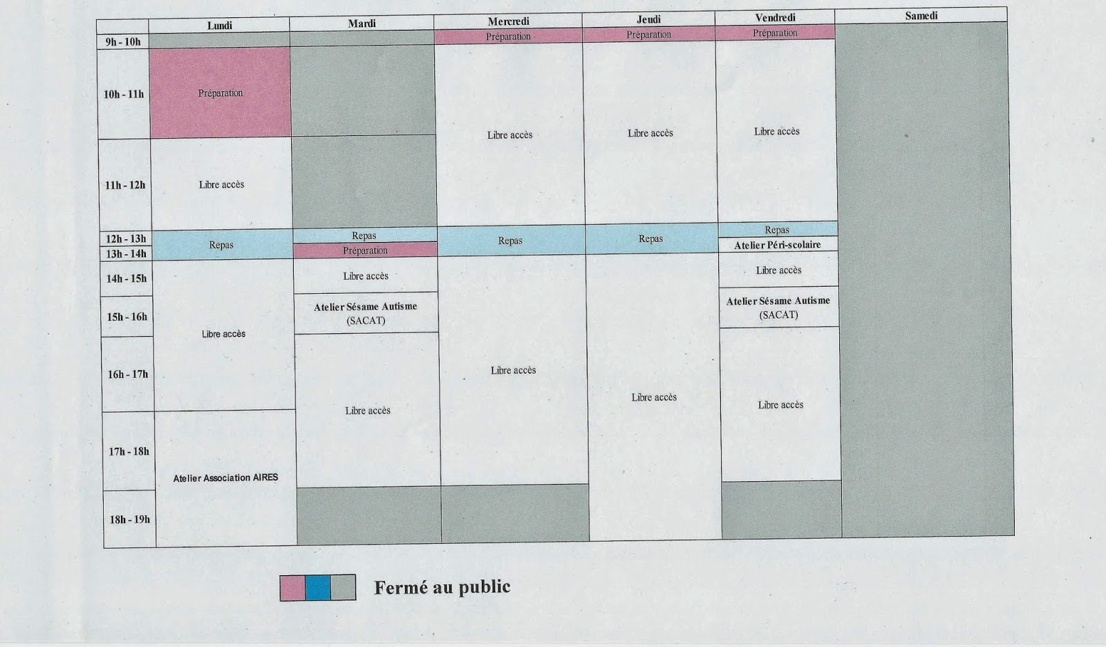 semaine du 30 juin au 04 juillet 2014