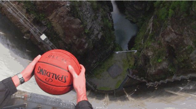The Magnus Effect Is Why a Ball With a Bit of Backspin Goes Like This When Dropped.. The Magnus Effect Is Why a Ball With a Bit of Backspin Goes Like This When Dropped..