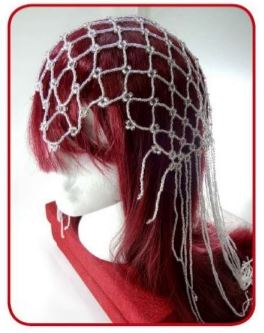 beaded bridal headpiece