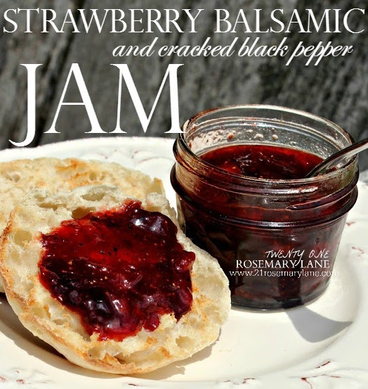 21 Rosemary Lane Savory Strawberry Balsamic and Cracked Black Pepper Jam