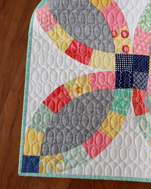 Kate's Big Day quilt made by Andy at A Bright Corner blog