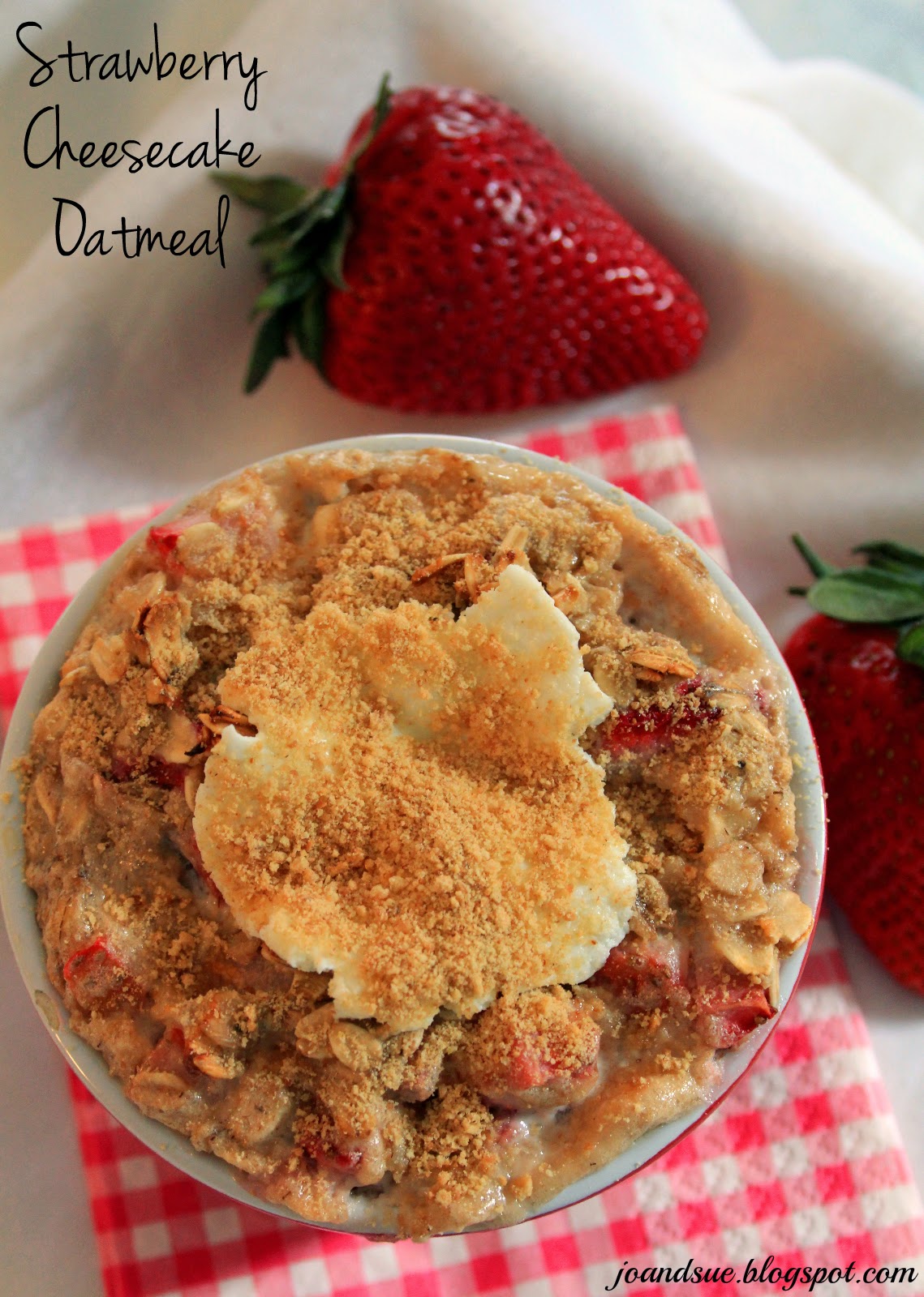 Jo and Sue Strawberry Cheesecake Oatmeal (Single Serving)