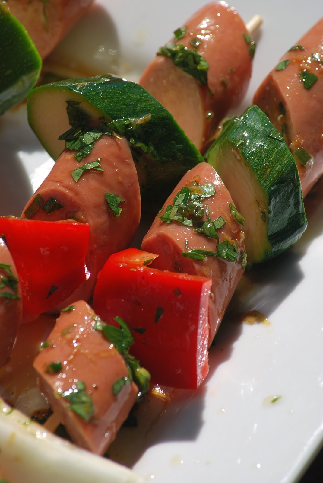 My story in recipes Turkey Sausage Skewers