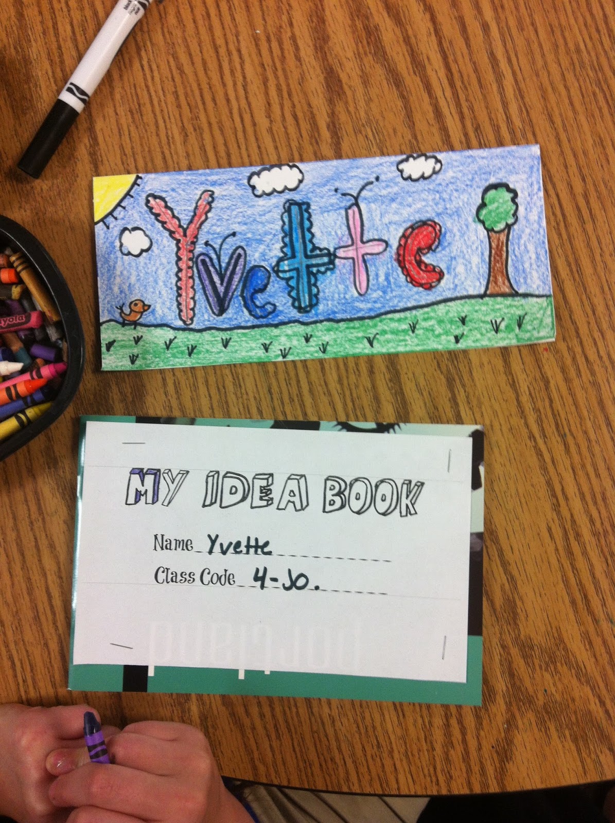 ChumleyScobey Art Room Name Tags and Idea Books