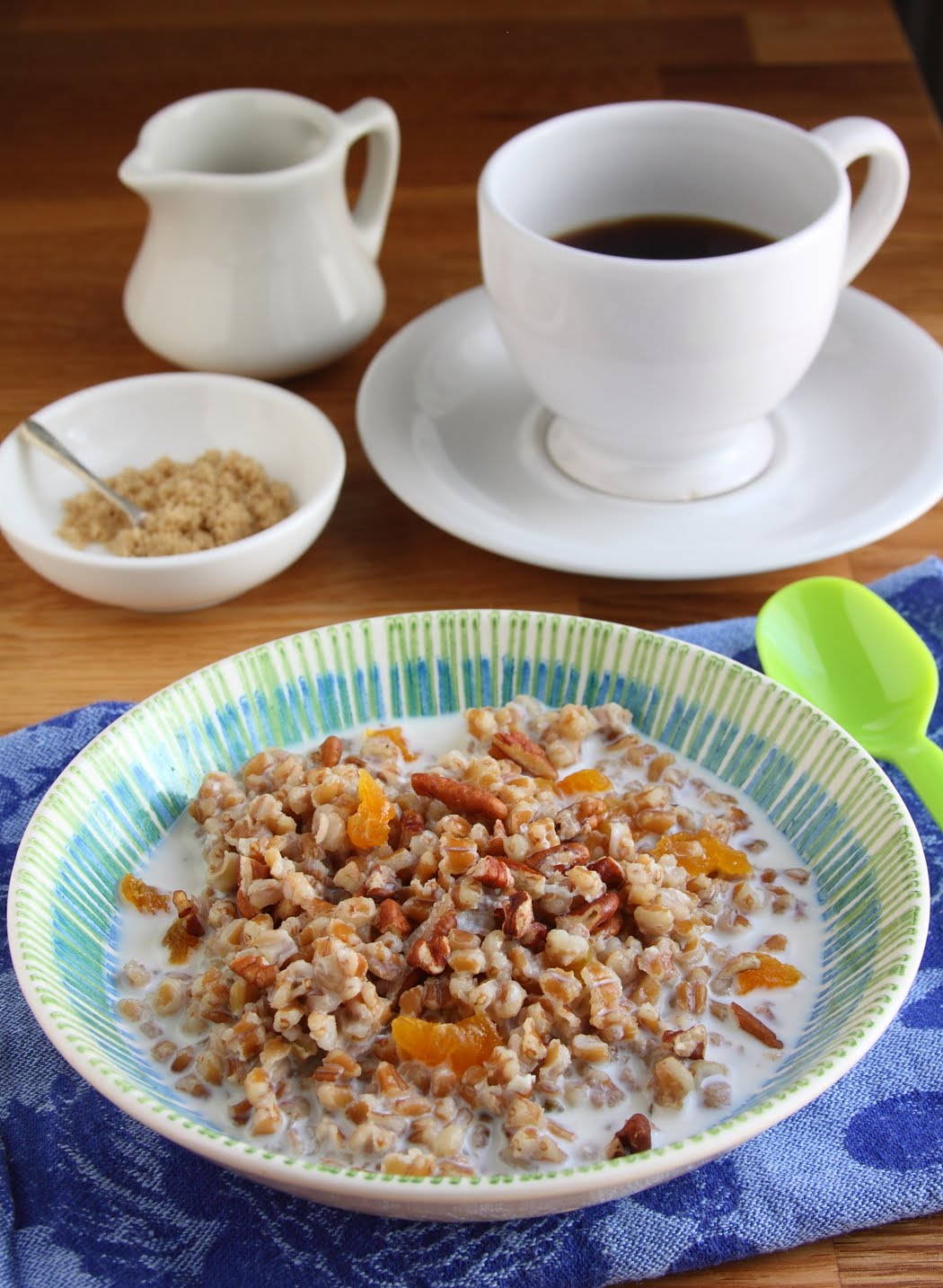 ShowFood Chef Wheat Berry Cinnamon Porridge Superfood Breakfast