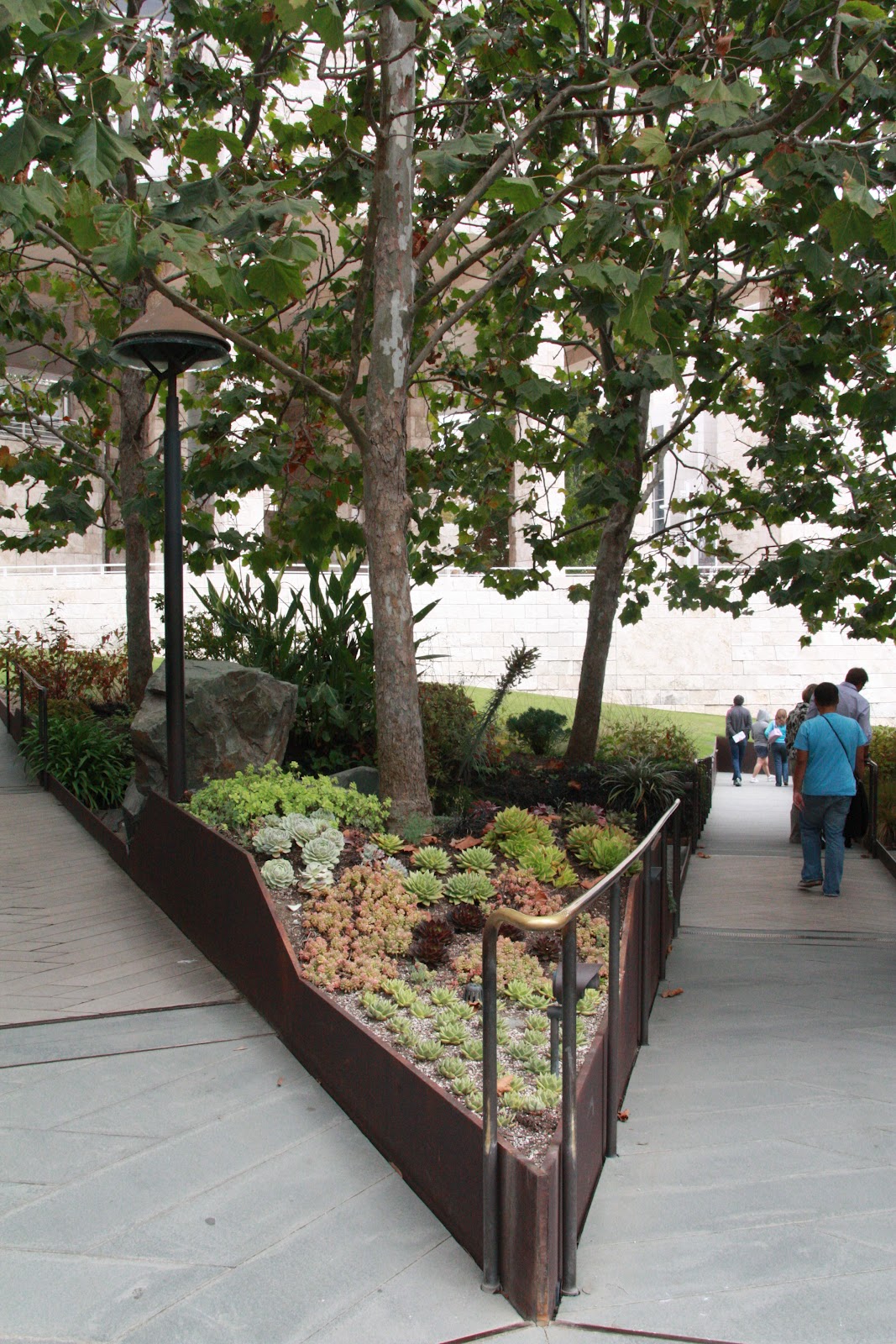 El muro vegetal: JARDÍN DEL CENTRO GETTY, LOS ANGELES