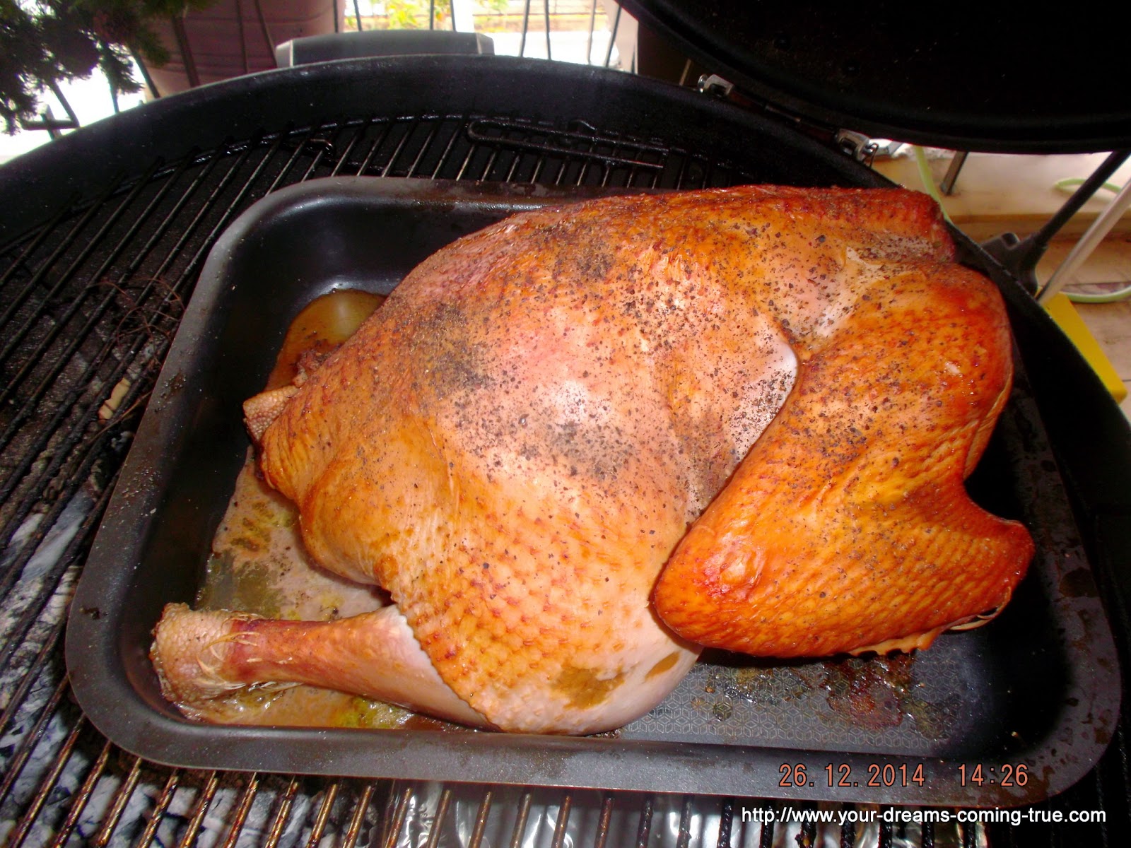 Apple Juice /Maple Syrup Brined & BBQ With Apple Wood Smoked Turkey....There Is Always A First Time