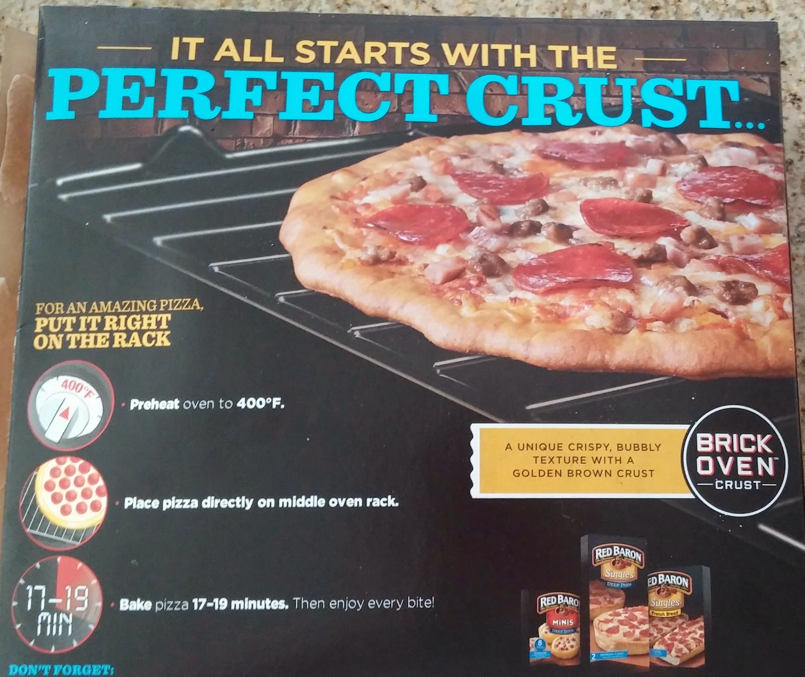 Heather Speaks Out Red Baron Brick Oven Pizza Review