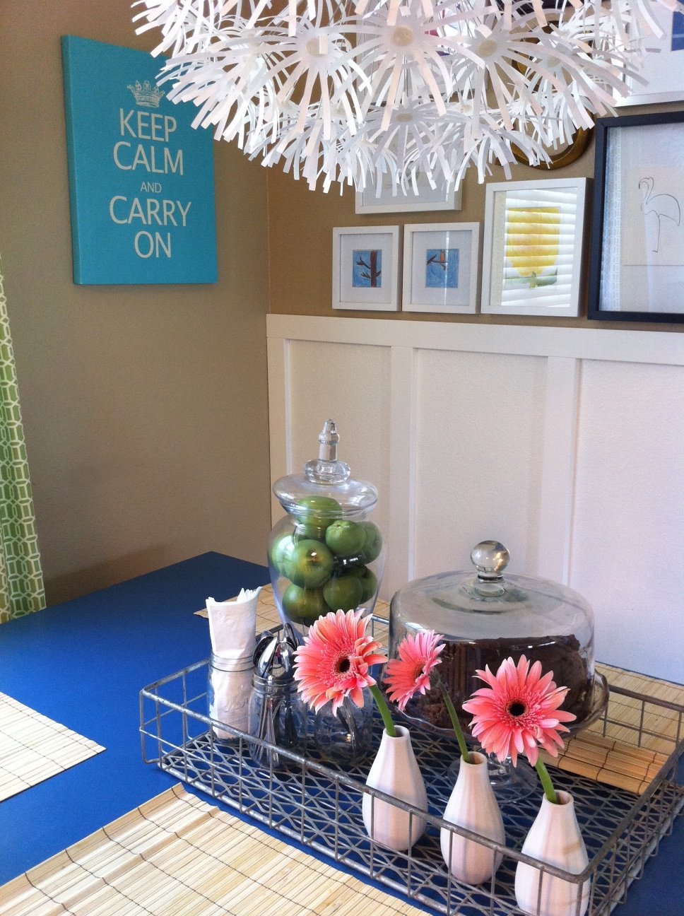 Rocks In My Dryer the blue kitchen table
