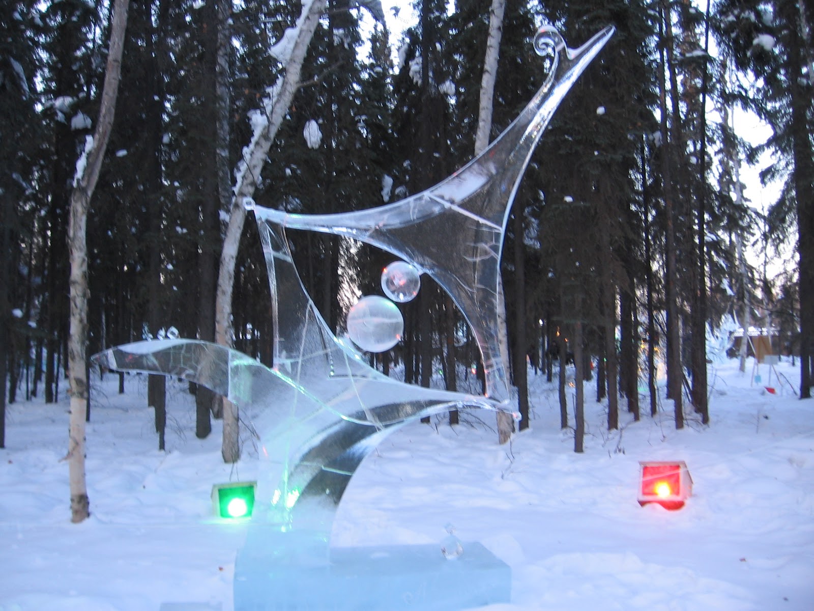 Homemade Alaska Ice Sculptures At Ice Alaska