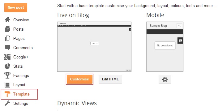 customise your blogger template using template designer pirob