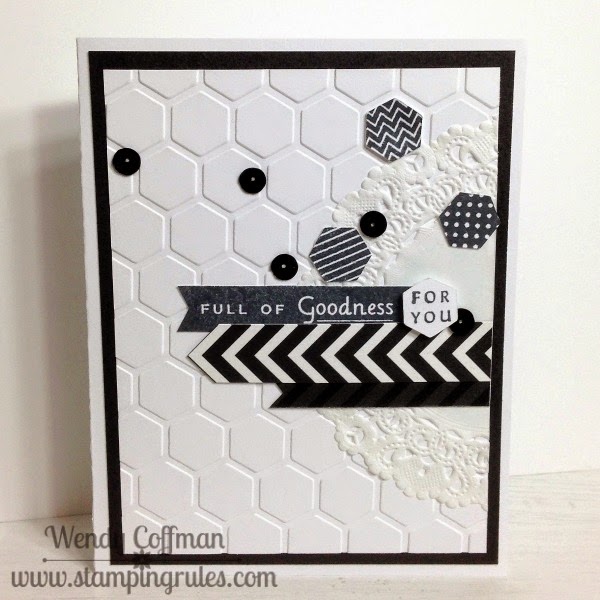 Stamping Rules! Day 54 Black and White For You Card