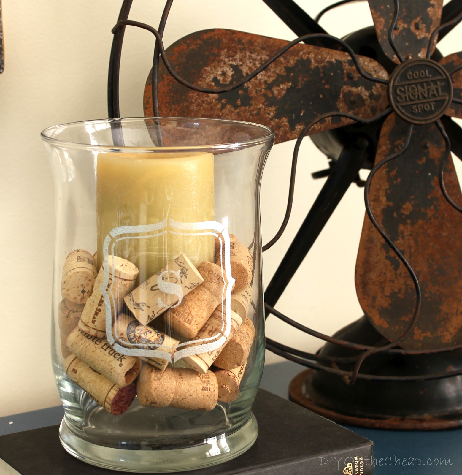 Monogrammed Hurricane Candle Holder Erin Spain