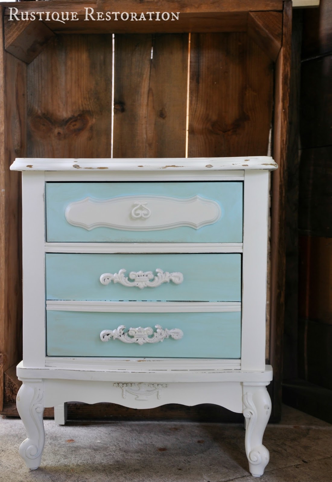 Rustique Restoration Restored French Provincial Dresser and Nightstand