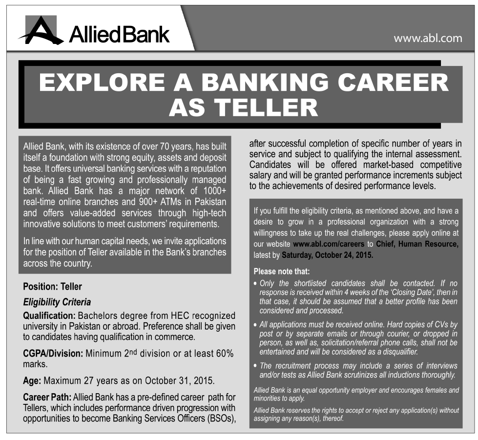 teller description