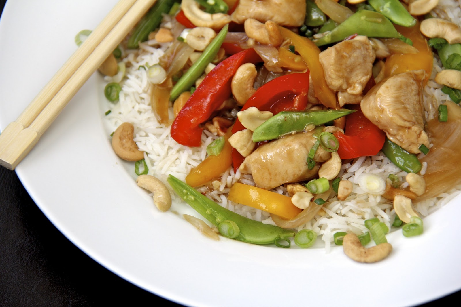 Cashew Ginger Chicken Stir Fry & a Secret Method for Perfect Basmati