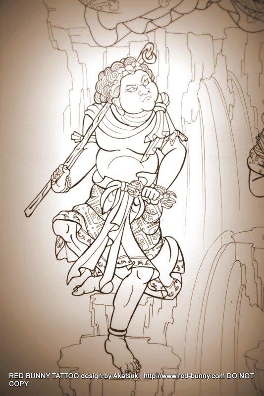 東京タトゥースタジオ 女性彫師 あかつき 刺青 下絵