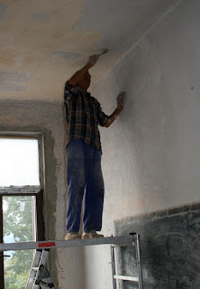 Sally scraping away Sally scraping away