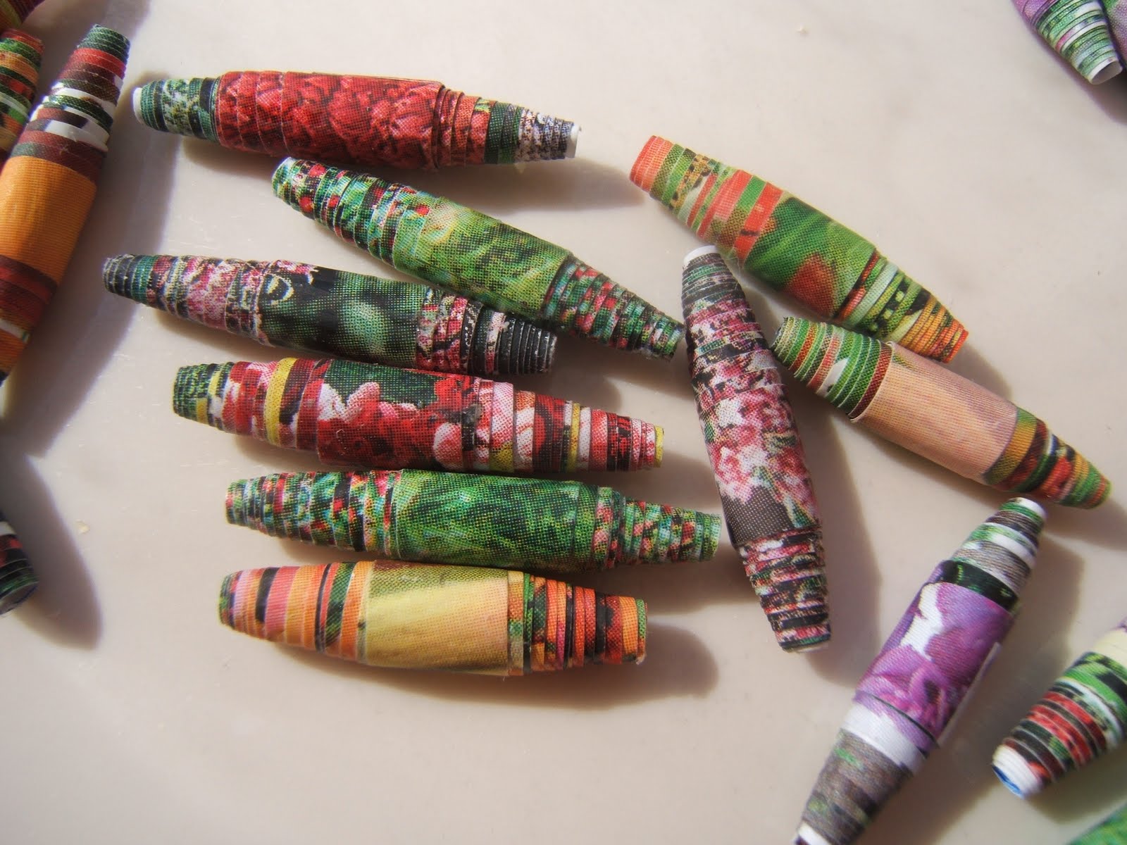 In The Garden Paper Beads