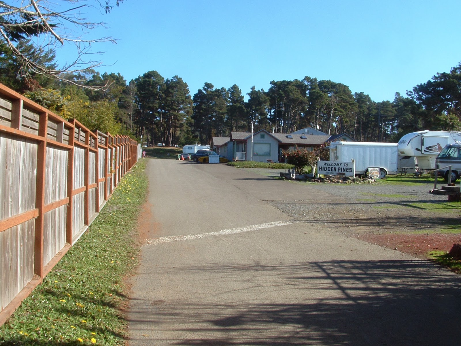 Hidden Pines RV Park Campground Fort Bragg California Fort Bragg 2014 RV Park Camping