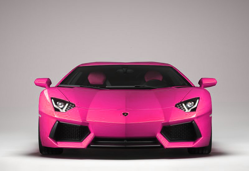 Pink Lamborghini Aventador