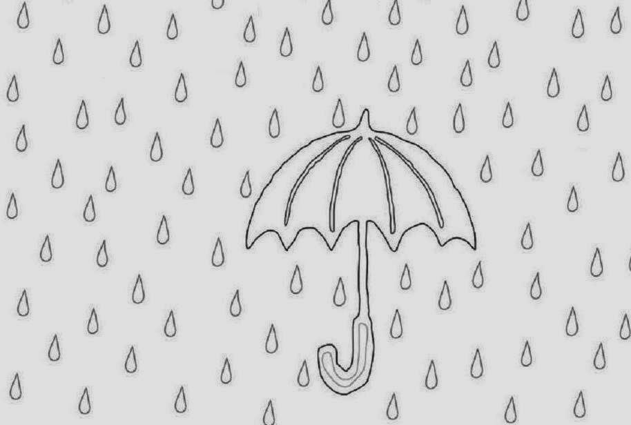 Umbrella For Kid Coloring Page Free wallpaper