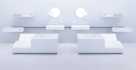 Futuristic Bathroom Design Idea