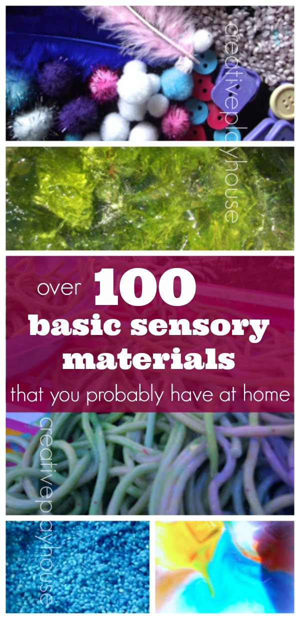 Creative Playhouse Over 100 Basic Sensory Materials You Probably Have