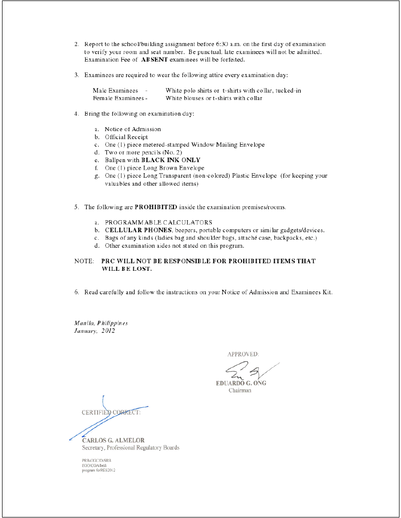 THE PROJECT REVIEW Update Coverage and Schedule of the PRC Real