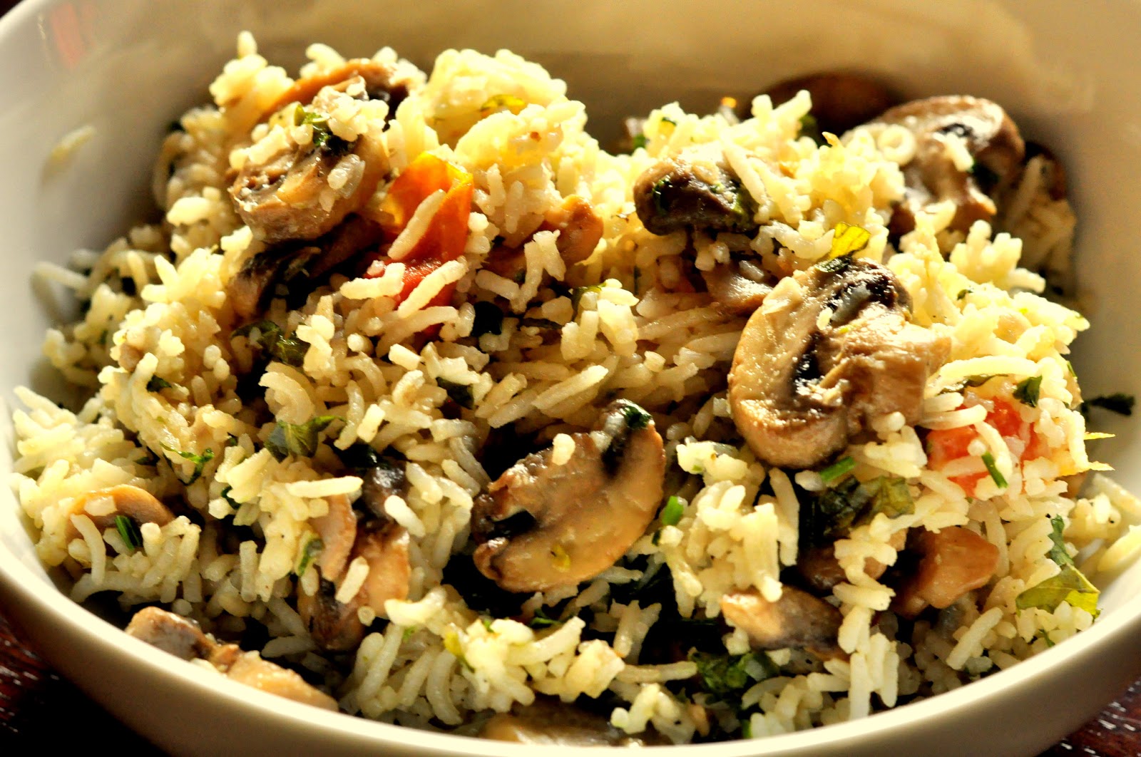 Spice Infused Mushroom Rice