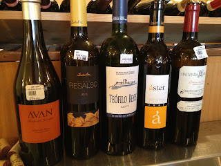 Array of Tempranillo wine bottles