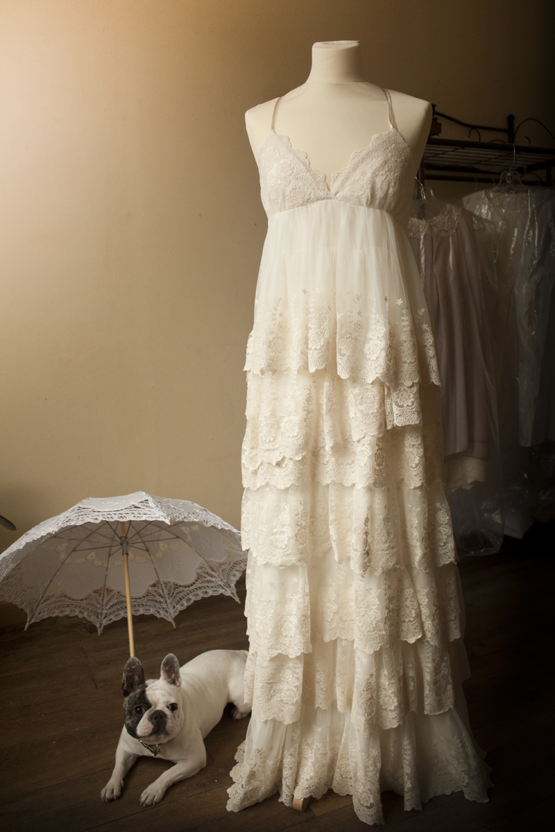Robe de mariée bohème hippie chic