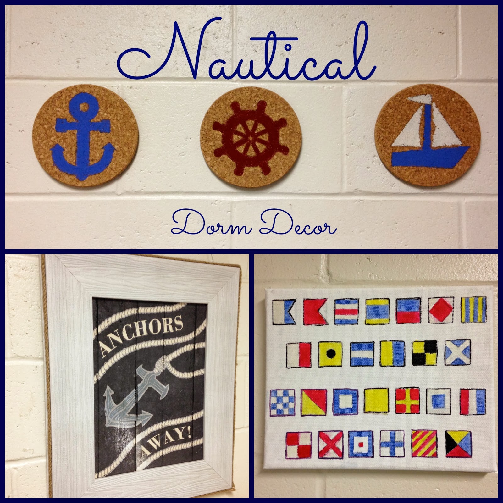 kraftie katie nautical dorm decor tutorials