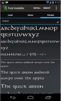 preview and install font Cara Mengganti / Menambah Font di Smartphone Android