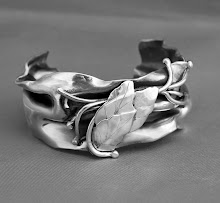 Sterling Leaf Cuff