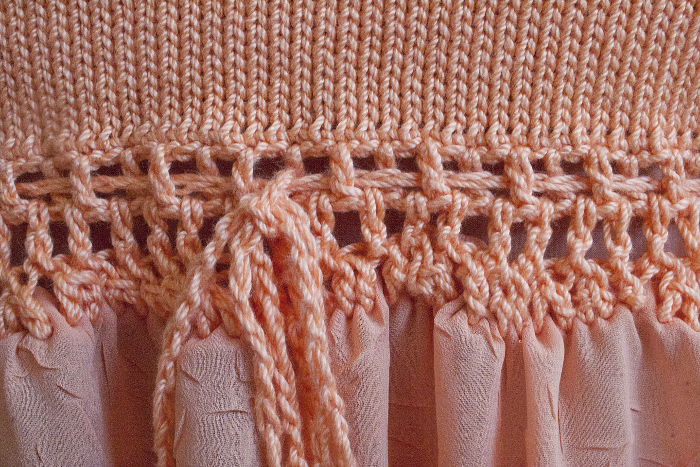 Crochet Goddess Tangerine BabyDoll Top