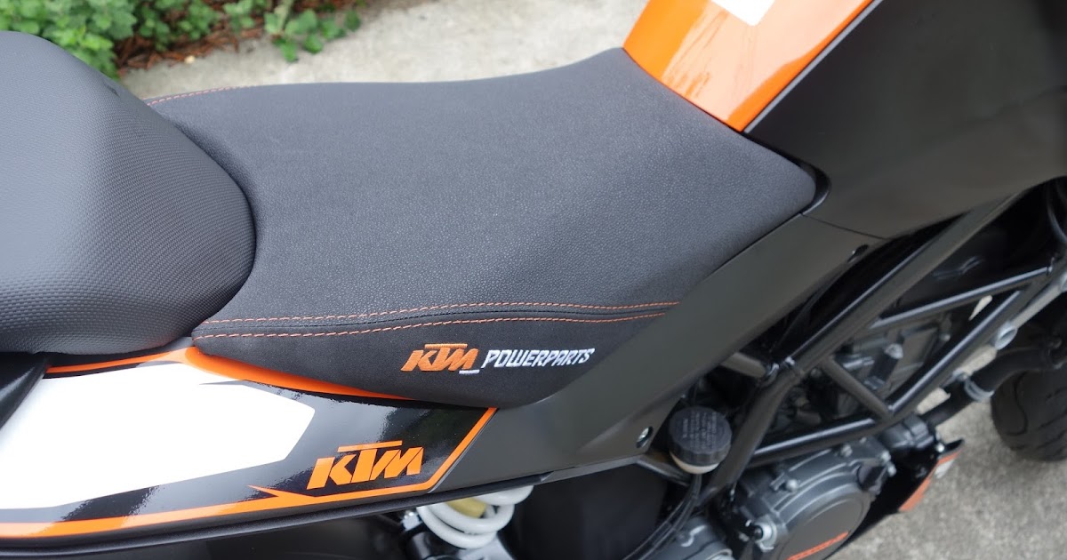 200DUKEのガレージ (125DUKE 390DUKE): DUKEのシートをエルゴシートに交換