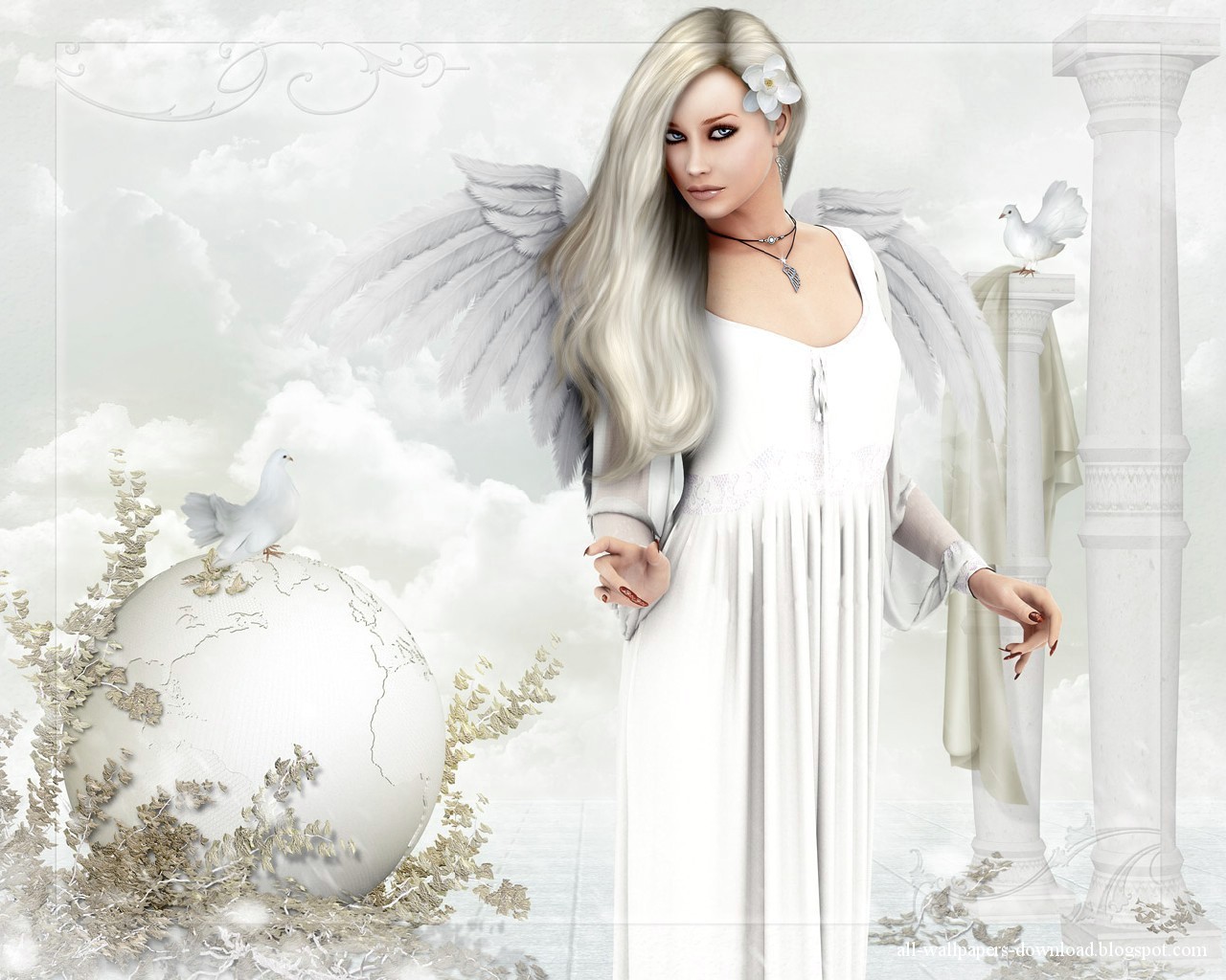 Beautiful White Angel